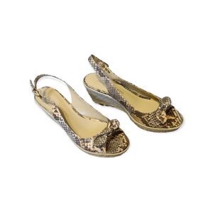 Franco Sarto Snakeprint Espadrille Size 8